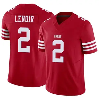 San Francisco 49ers Men's Deommodore Lenoir Limited Vapor F.U.S.E. Jersey - Scarlet