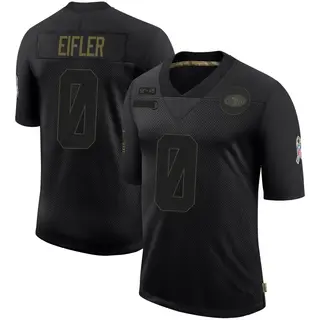 San Francisco 49ers Men's Milo Eifler Limited 2020 Salute To Service Jersey - Black