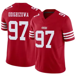San Francisco 49ers Men's Osa Odighizuwa Limited Vapor F.U.S.E. Jersey - Scarlet