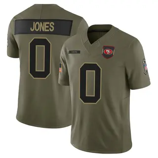 San Francisco 49ers Men's Rob Jones Limited 2025 Salute to Service Jersey - Olive