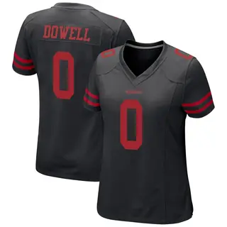 San Francisco 49ers Women's Colton Dowell Game Alternate Jersey - Black