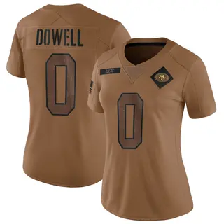 San Francisco 49ers Women's Colton Dowell Limited 2023 Salute To Service Jersey - Brown