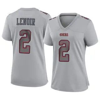 San Francisco 49ers Women's Deommodore Lenoir Game Atmosphere Fashion Jersey - Gray