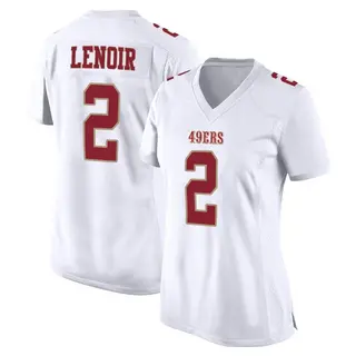 San Francisco 49ers Women's Deommodore Lenoir Game Fashion Jersey - White