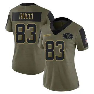 San Francisco 49ers Women's Hayden Rucci Limited 2021 Salute To Service Jersey - Olive
