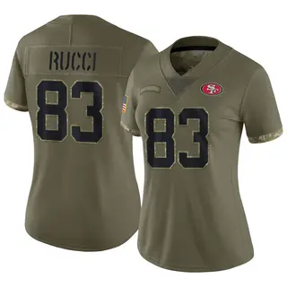 San Francisco 49ers Women's Hayden Rucci Limited 2022 Salute To Service Jersey - Olive