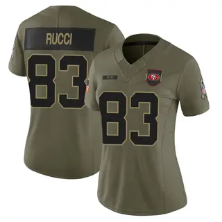 San Francisco 49ers Women's Hayden Rucci Limited 2025 Salute to Service Jersey - Olive