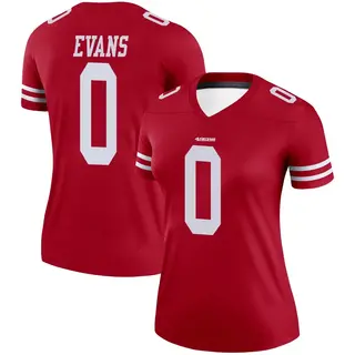 San Francisco 49ers Women's Mike Evans Legend Jersey - Scarlet