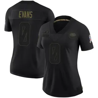 San Francisco 49ers Women's Mike Evans Limited 2020 Salute To Service Jersey - Black