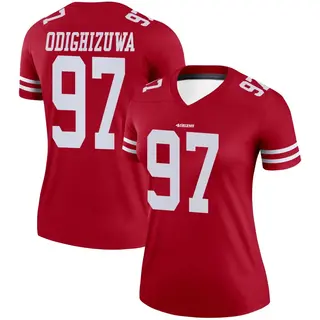San Francisco 49ers Women's Osa Odighizuwa Legend Jersey - Scarlet