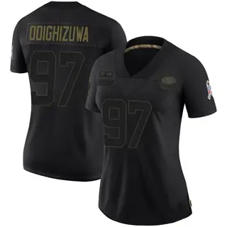 San Francisco 49ers Women's Osa Odighizuwa Limited 2020 Salute To Service Jersey - Black