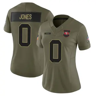 San Francisco 49ers Women's Rob Jones Limited 2025 Salute to Service Jersey - Olive