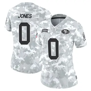 San Francisco 49ers Women's Rob Jones Limited Francisco 2024 Salute to Service Jersey - Arctic Camo
