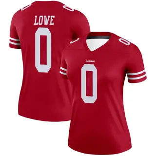 San Francisco 49ers Women's Vederian Lowe Legend Jersey - Scarlet