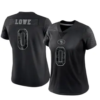 San Francisco 49ers Women's Vederian Lowe Limited Reflective Jersey - Black