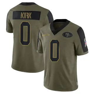 San Francisco 49ers Youth Christian Kirk Limited 2021 Salute To Service Jersey - Olive