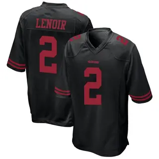 San Francisco 49ers Youth Deommodore Lenoir Game Alternate Jersey - Black