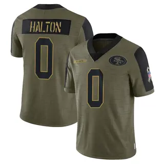San Francisco 49ers Youth Gracen Halton Limited 2021 Salute To Service Jersey - Olive