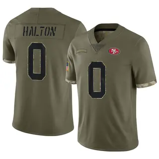 San Francisco 49ers Youth Gracen Halton Limited 2022 Salute To Service Jersey - Olive