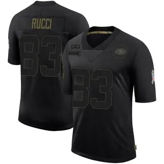 San Francisco 49ers Youth Hayden Rucci Limited 2020 Salute To Service Jersey - Black
