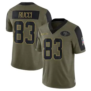 San Francisco 49ers Youth Hayden Rucci Limited 2021 Salute To Service Jersey - Olive