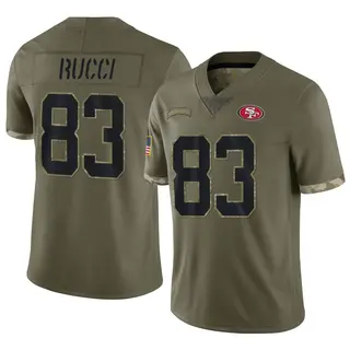 San Francisco 49ers Youth Hayden Rucci Limited 2022 Salute To Service Jersey - Olive