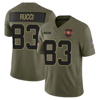 San Francisco 49ers Youth Hayden Rucci Limited 2025 Salute to Service Jersey - Olive