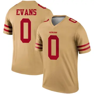 San Francisco 49ers Youth Mike Evans Legend Inverted Jersey - Gold