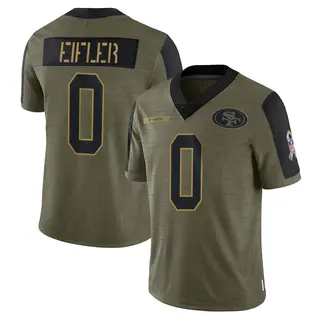 San Francisco 49ers Youth Milo Eifler Limited 2021 Salute To Service Jersey - Olive
