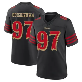 San Francisco 49ers Youth Osa Odighizuwa Game 2025 Rivalries Collection Jersey - Black