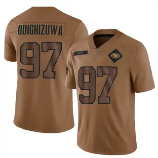 San Francisco 49ers Youth Osa Odighizuwa Limited 2023 Salute To Service Jersey - Brown
