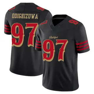 San Francisco 49ers Youth Osa Odighizuwa Limited 2025 Rivalries Collection Jersey - Black