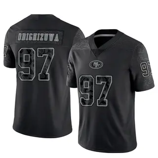 San Francisco 49ers Youth Osa Odighizuwa Limited Reflective Jersey - Black