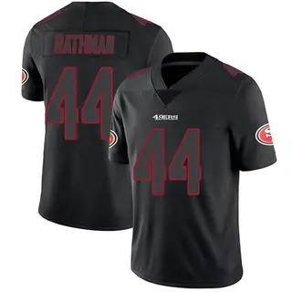 Custom Stitched Tom Rathman San Francisco 49ers Jersey – Red, Unsigned, Sizes M To 2XL