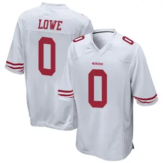 San Francisco 49ers Youth Vederian Lowe Game Jersey - White